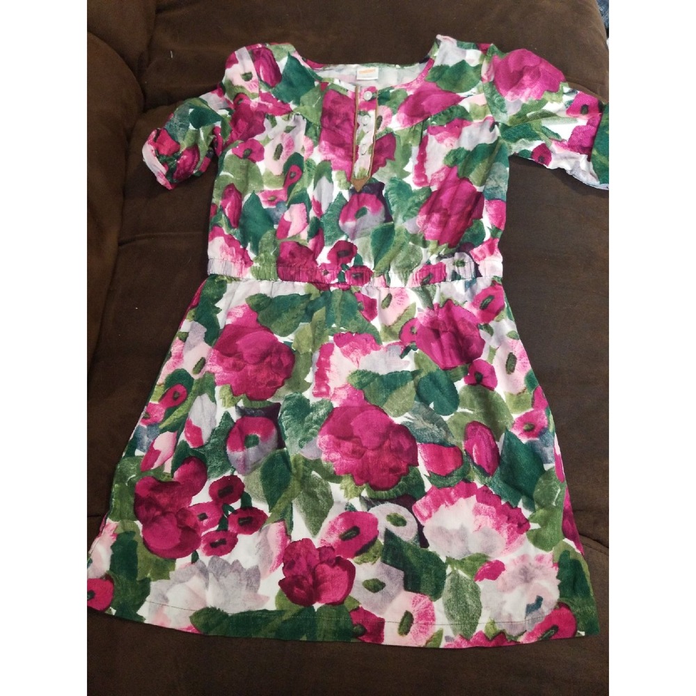 Gymboree plum pony floral dress 7‎